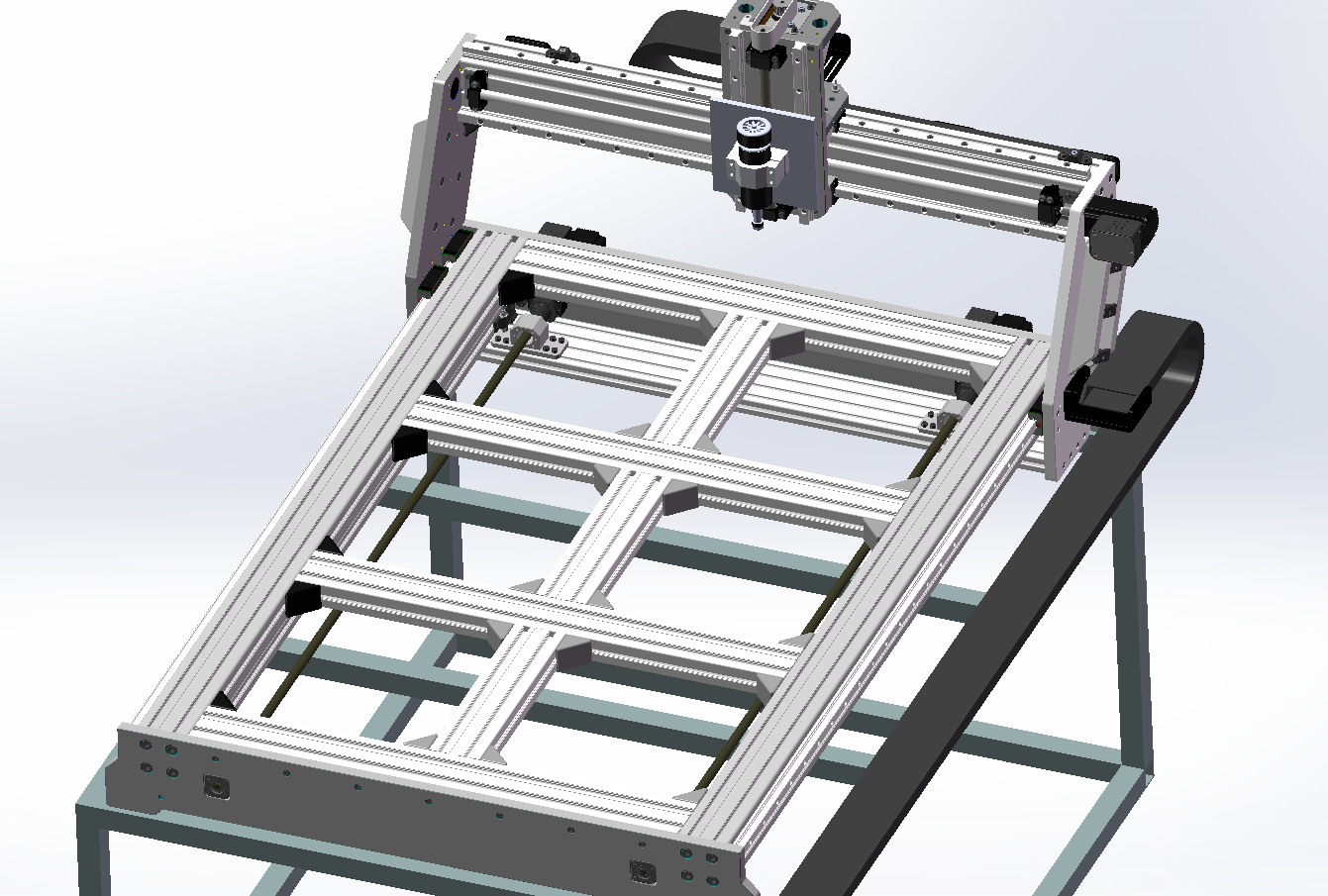 3D модель фрезерного станка с чпу - фрезерный станок с чпу №6