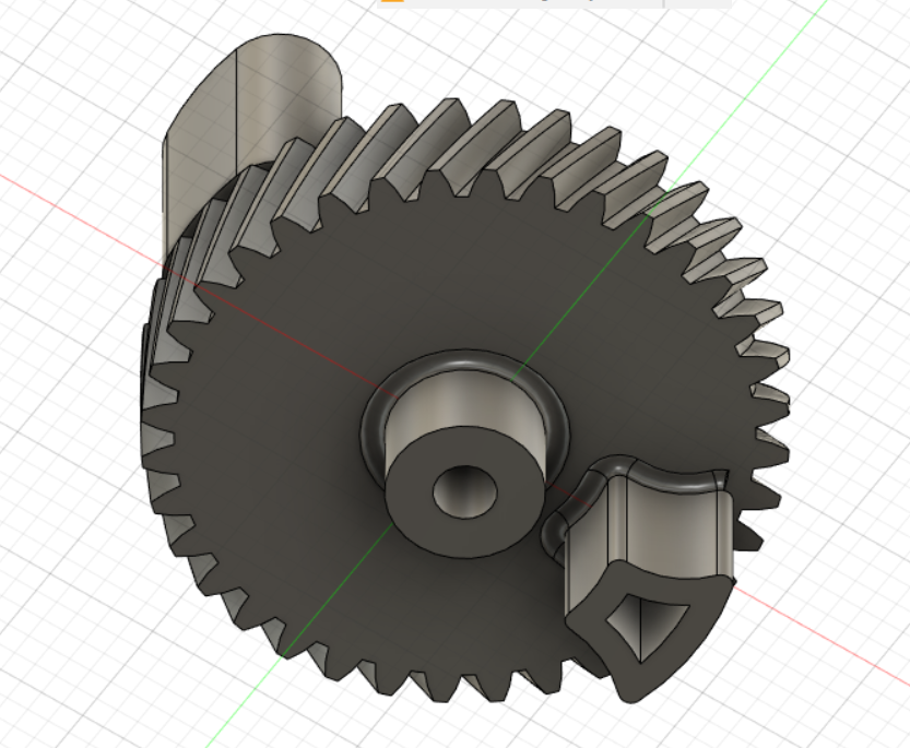 Продажа 3D-модели "Шестеренка багажника Kia Xline"