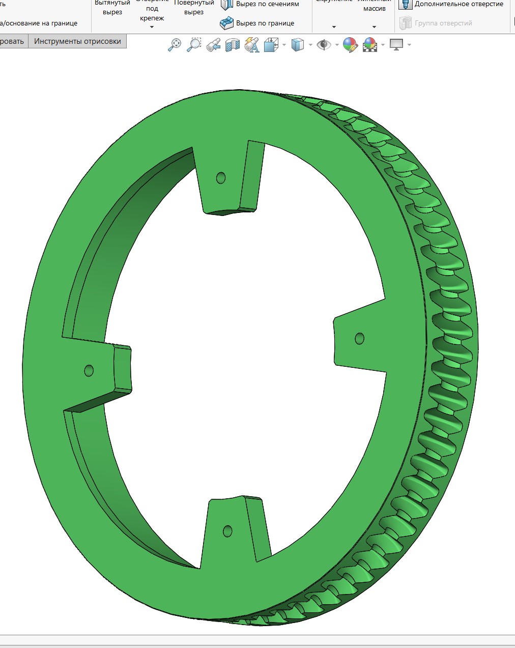 Червячное колесо для массажёра для ног