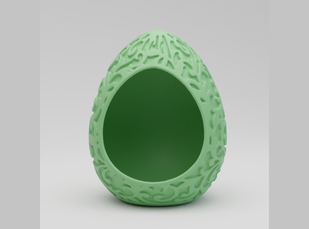 Яйцо пасхальное с орнаментом и выемкой