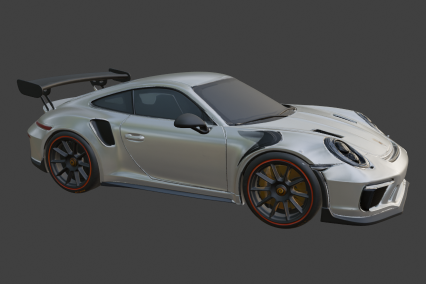 Porsche 911 GT3 RS (991.2) Supercar — High-Detail 3D Model