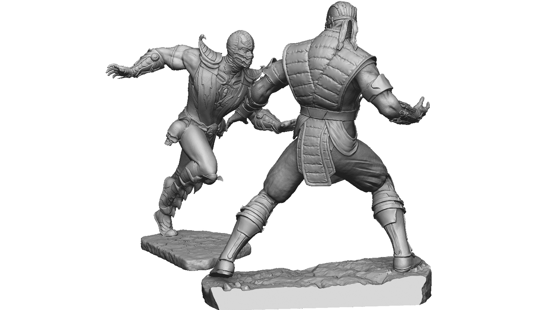 SUB-ZERO MKX VS SCORPION MK9 FOR 3D PRINT
