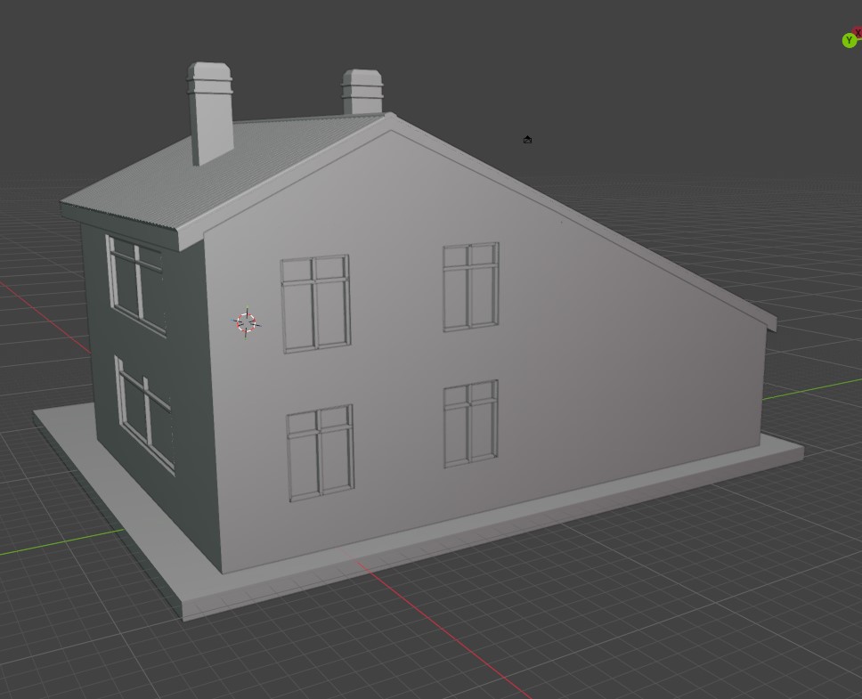 дом с крыльцом и гаражом