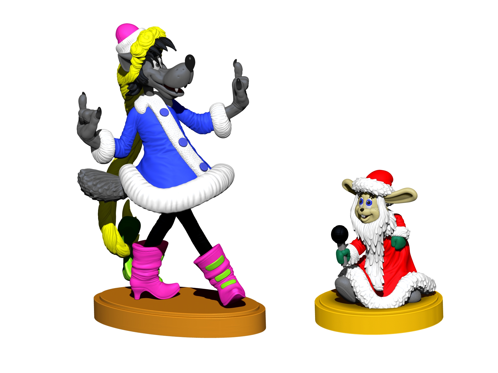 Ну, Дед Мороз, погоди! для 3д печати STL.