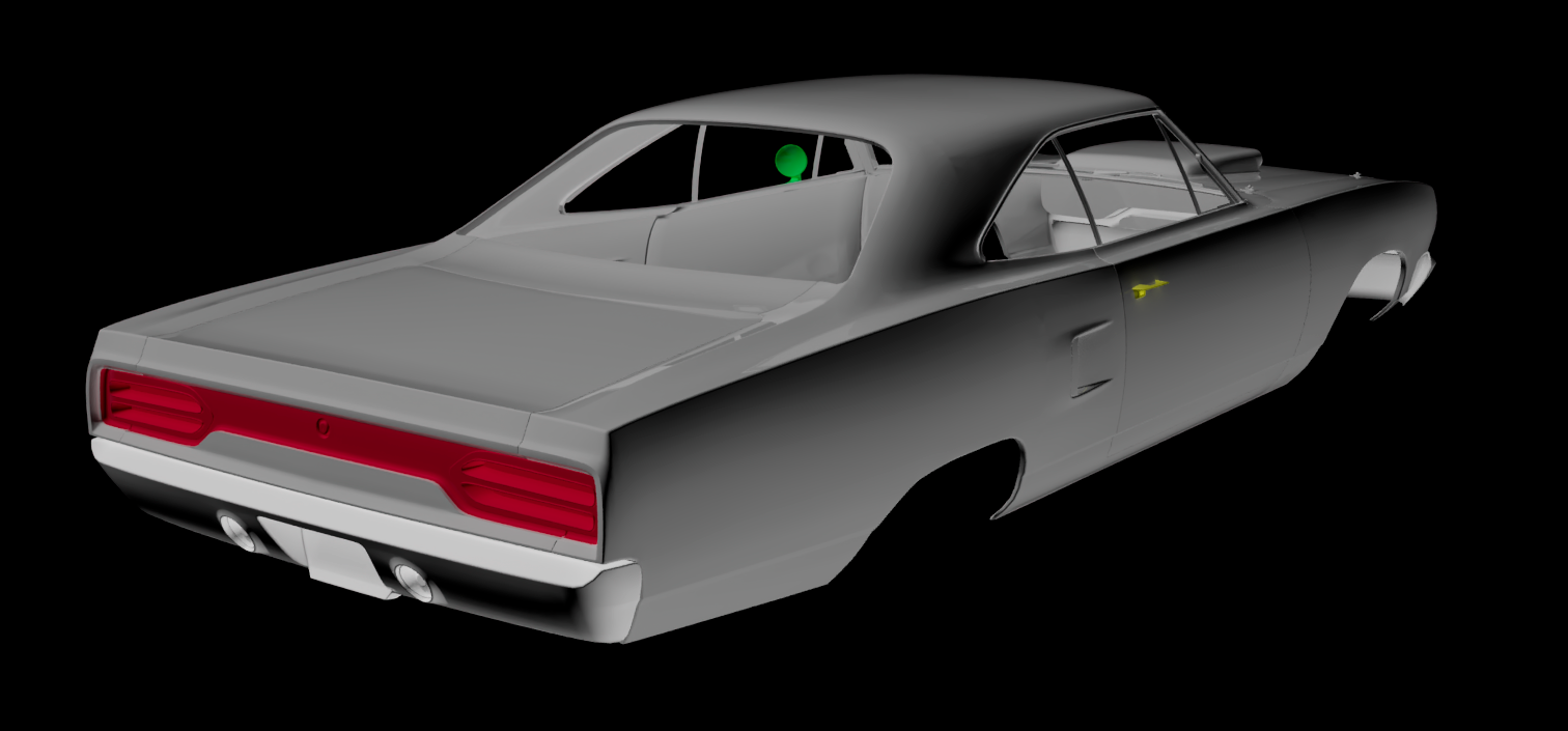 RC кузов 1:10 Plymouth Roadrunner