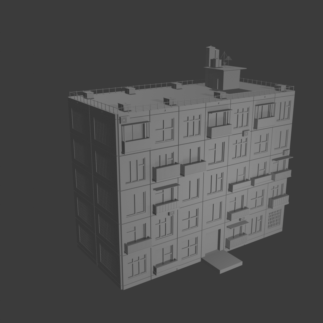 Панельный дом, panel house