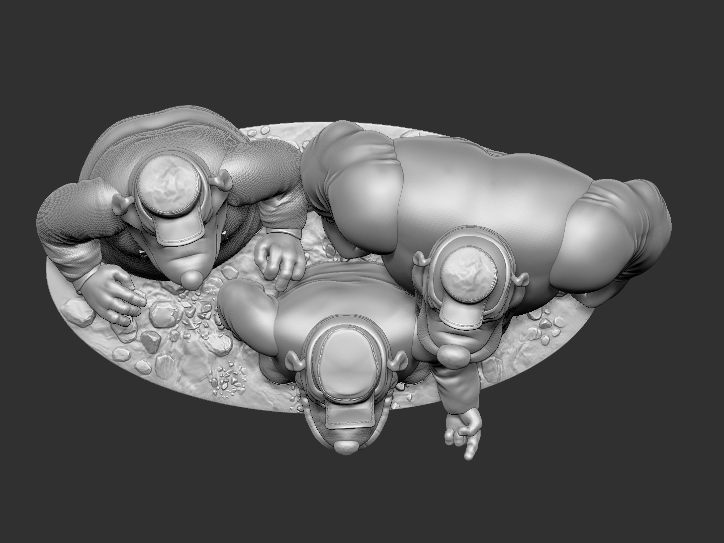 Братья Гавс. Для 3D печати. STL, ZTL, OBJ.