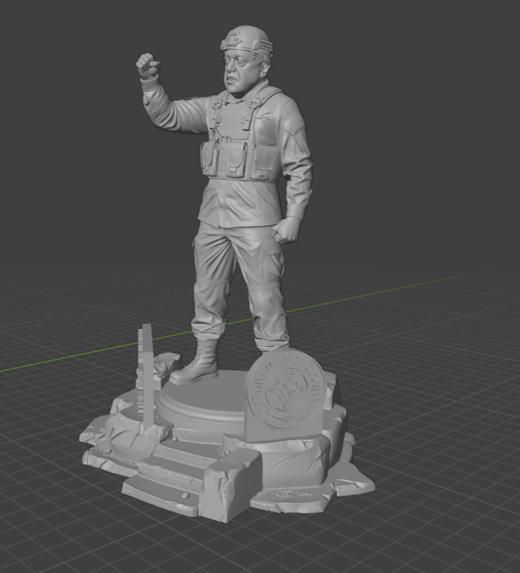 3D модель Статуэтка Пригожина 2.0