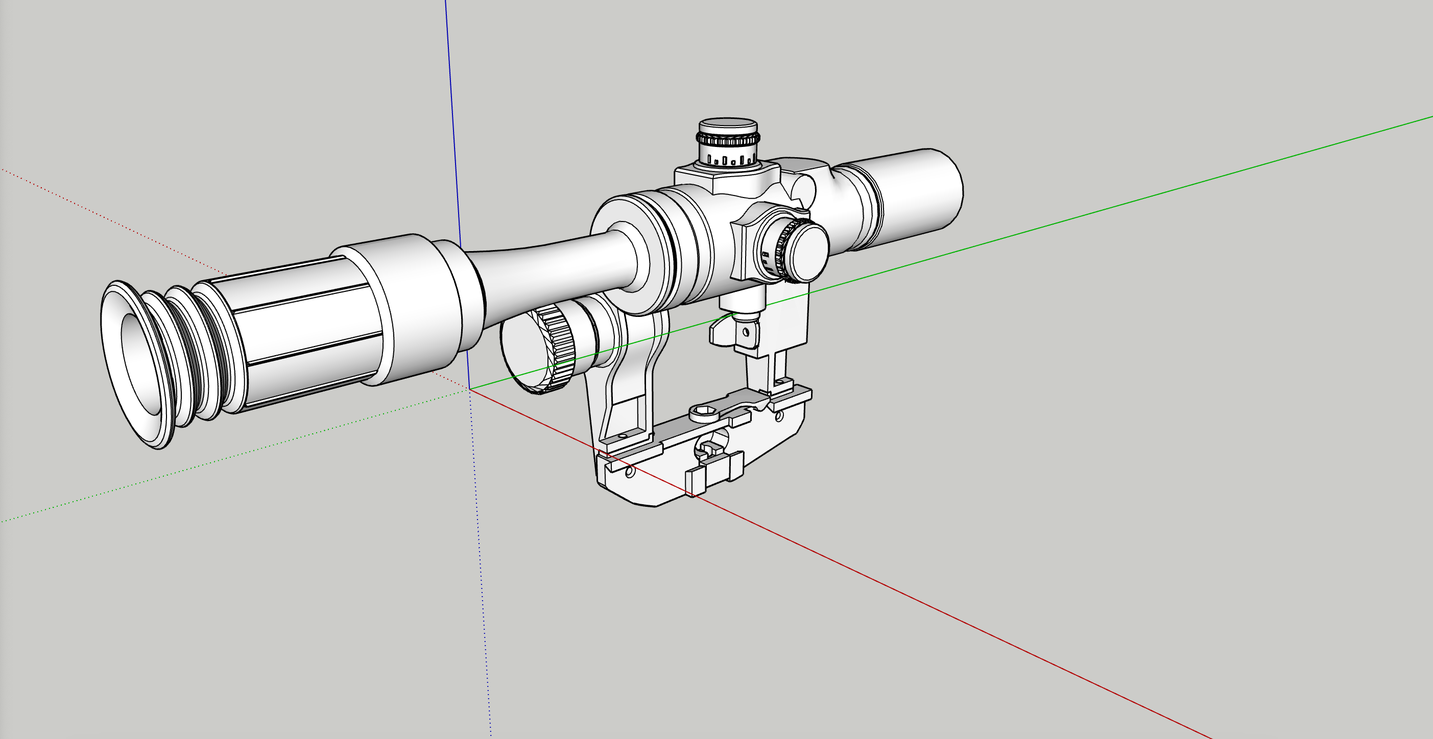 Прицел снайперский оптический ПСО-1