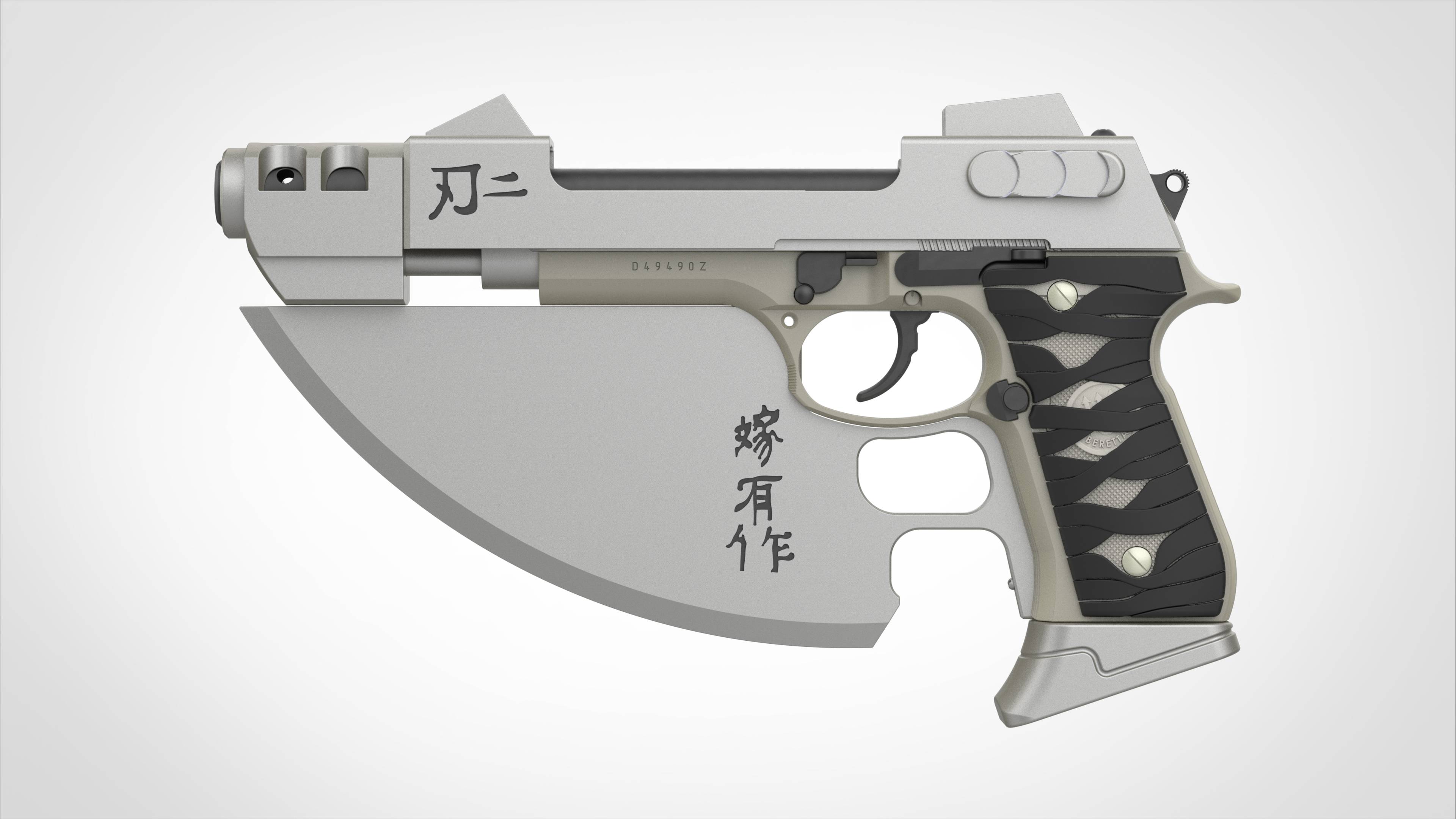 Модифицированный пистолет Beretta 92FS из кинофильма Блейд 2