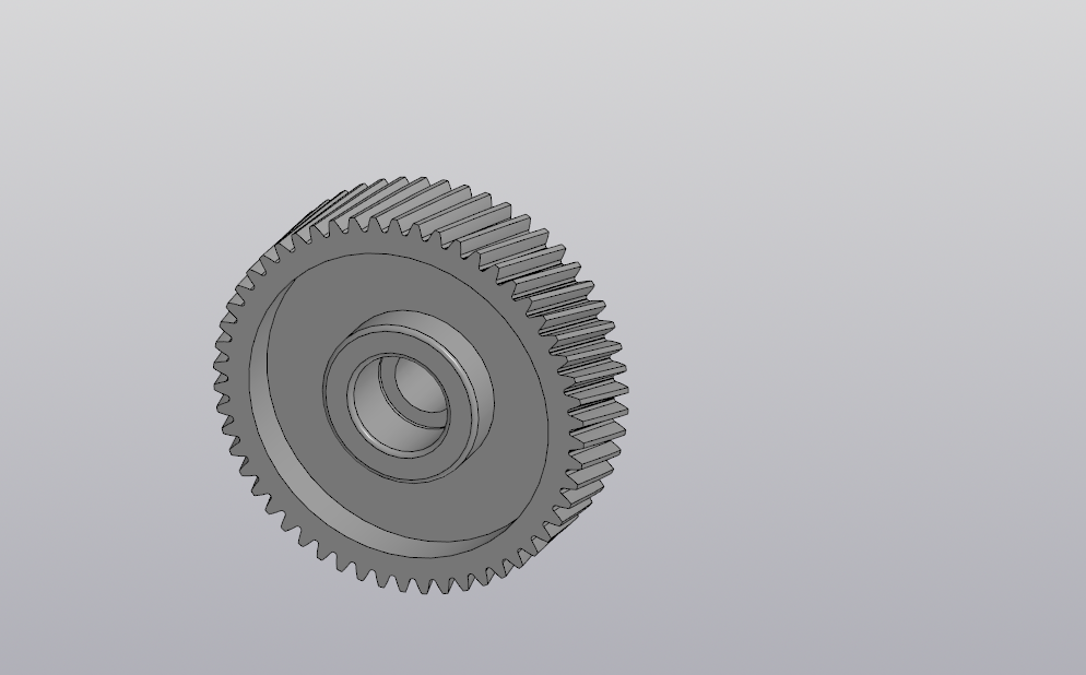 Составная шестерня (косозубая 54T + прямозубая 16T) для мясорубки