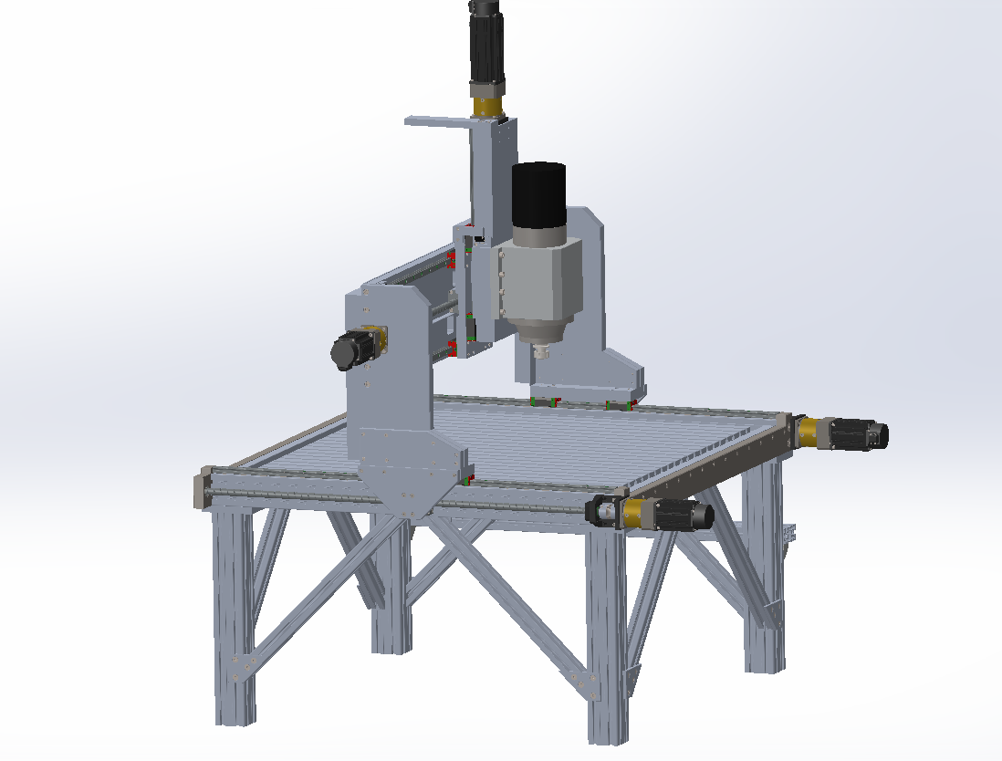3D модель фрезерного станка с чпу - фрезерный станок с чпу №5