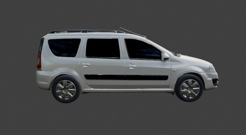 Гибрид машин: перед Лада Ларгус, зад Шкода Йети \ Hybrid Car Model: Largus Body x Yeti Face.