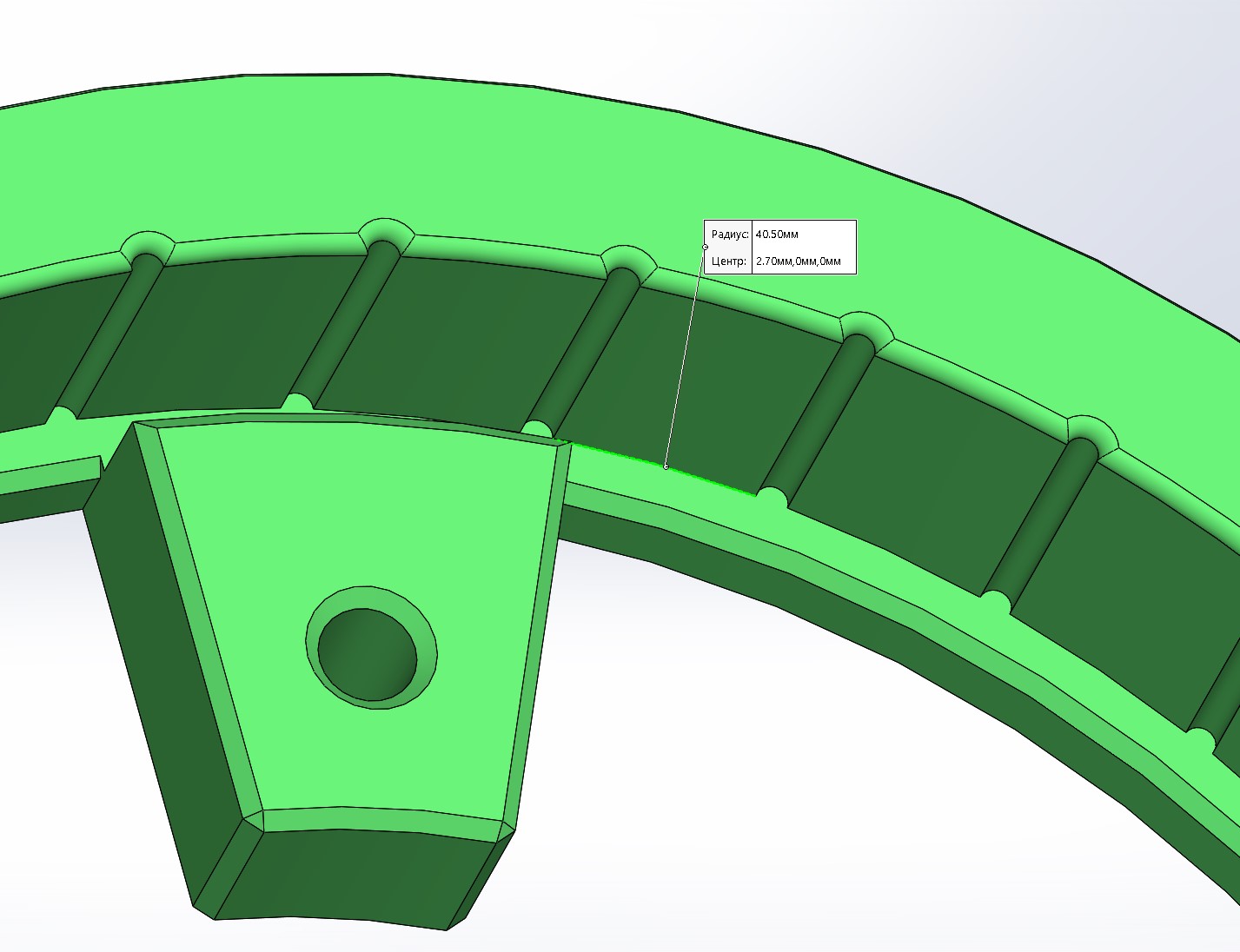 Червячное колесо для массажёра для ног