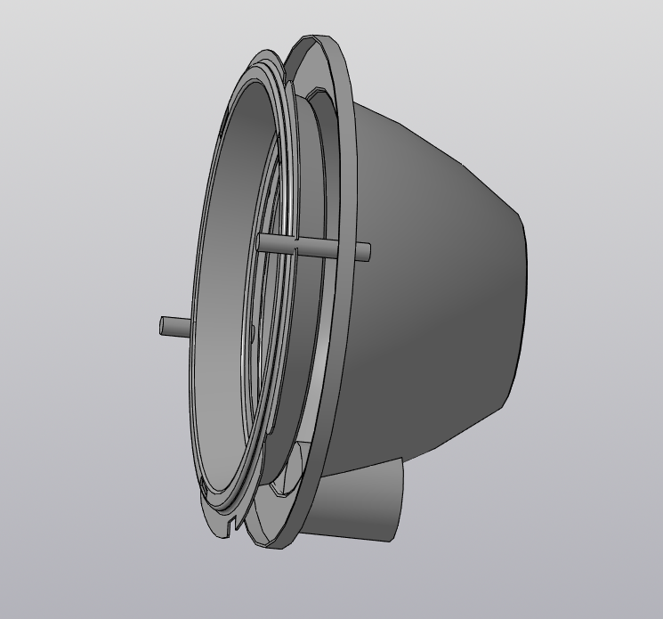 Заводской корпус фары Нива 21214 с гидрокорректором