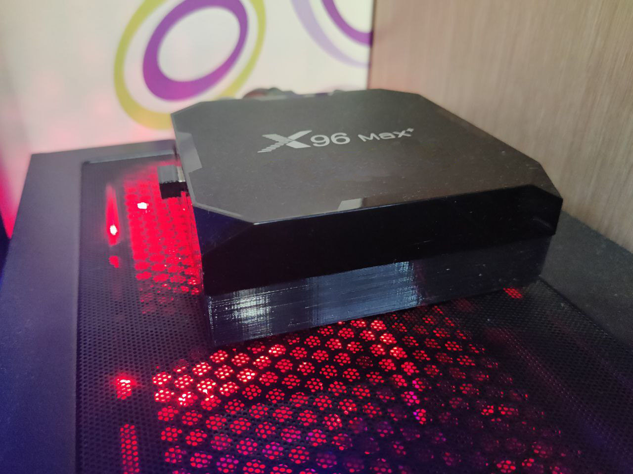 Нижняя часть корпуса x96 max+ под вентилятор 50x10мм