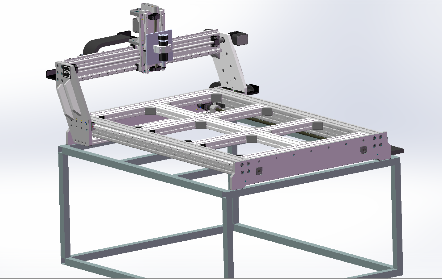 3D модель фрезерного станка с чпу - фрезерный станок с чпу №6