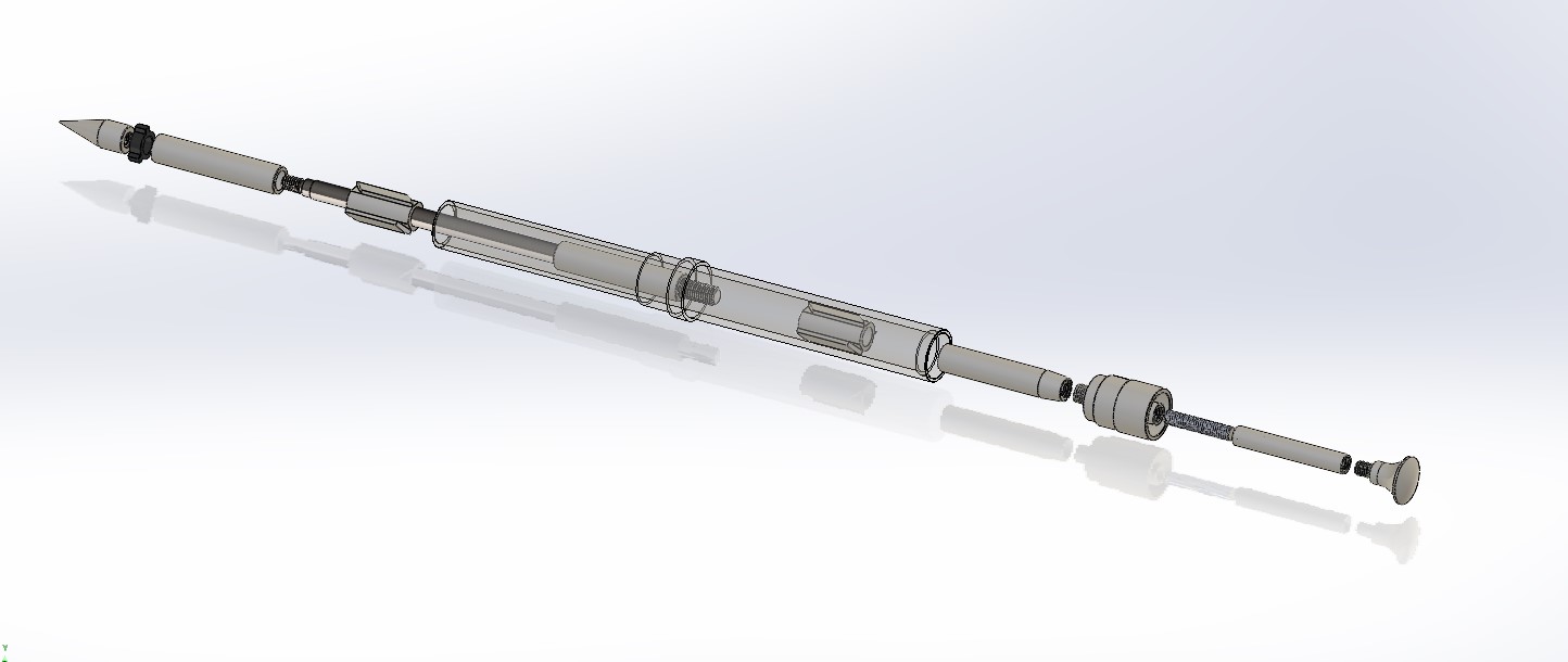 Внутренняя ось распылителя MG300 TRIBO в сборе