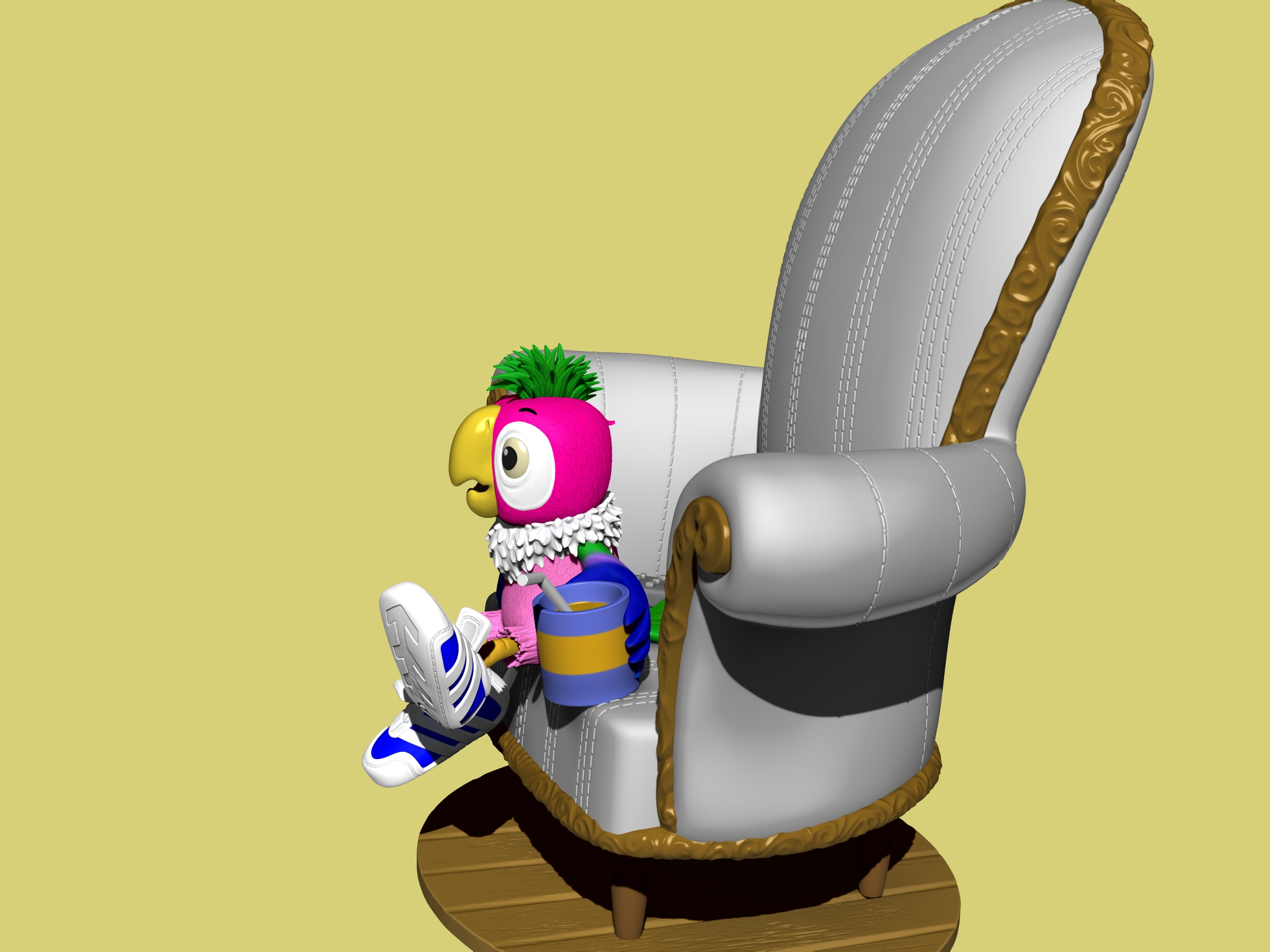 Попугай Кеша для 3Д печати STL