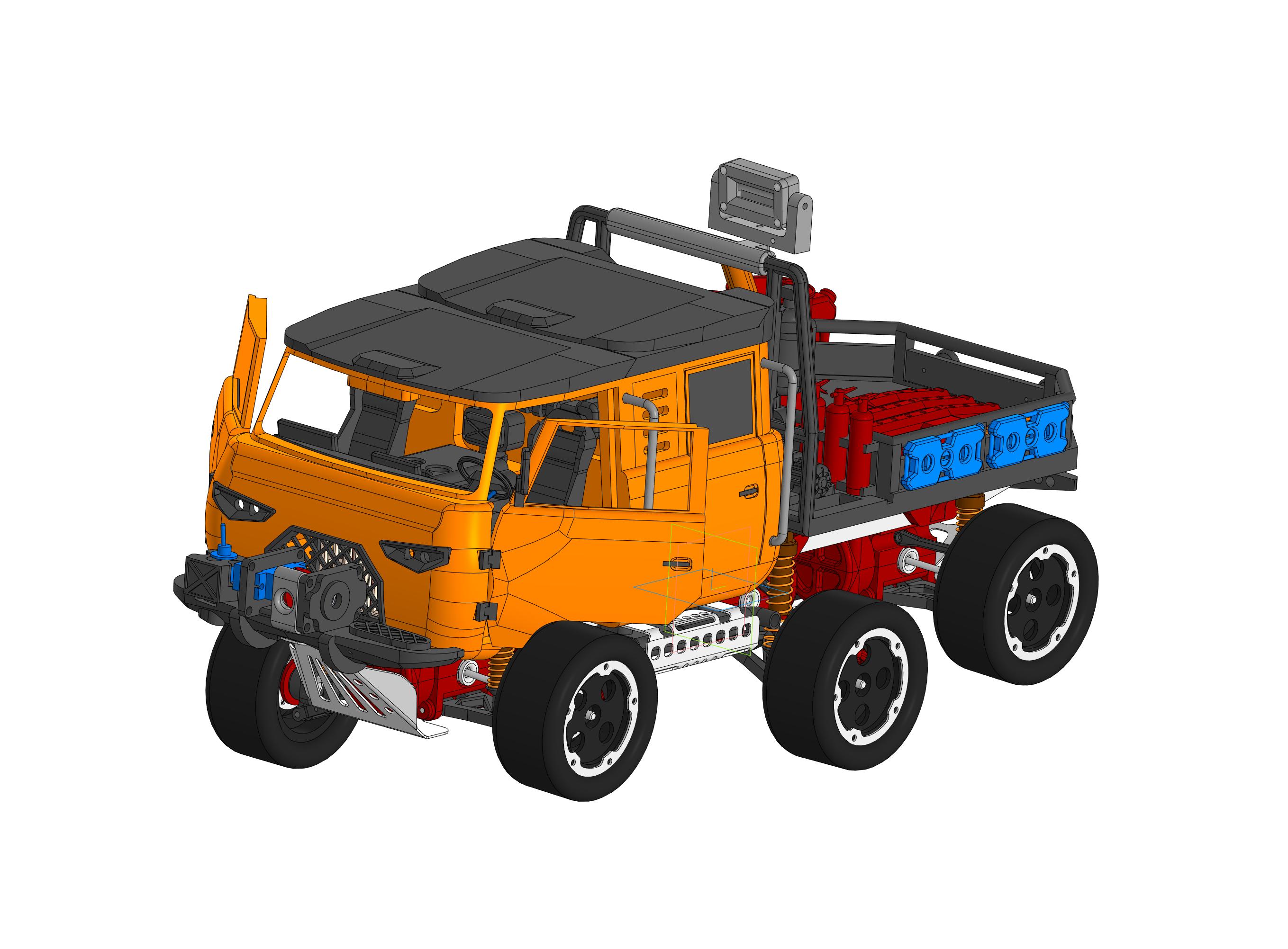 УАЗ Рестайл 6х6: Экспедиция (Масштаб 1:16)