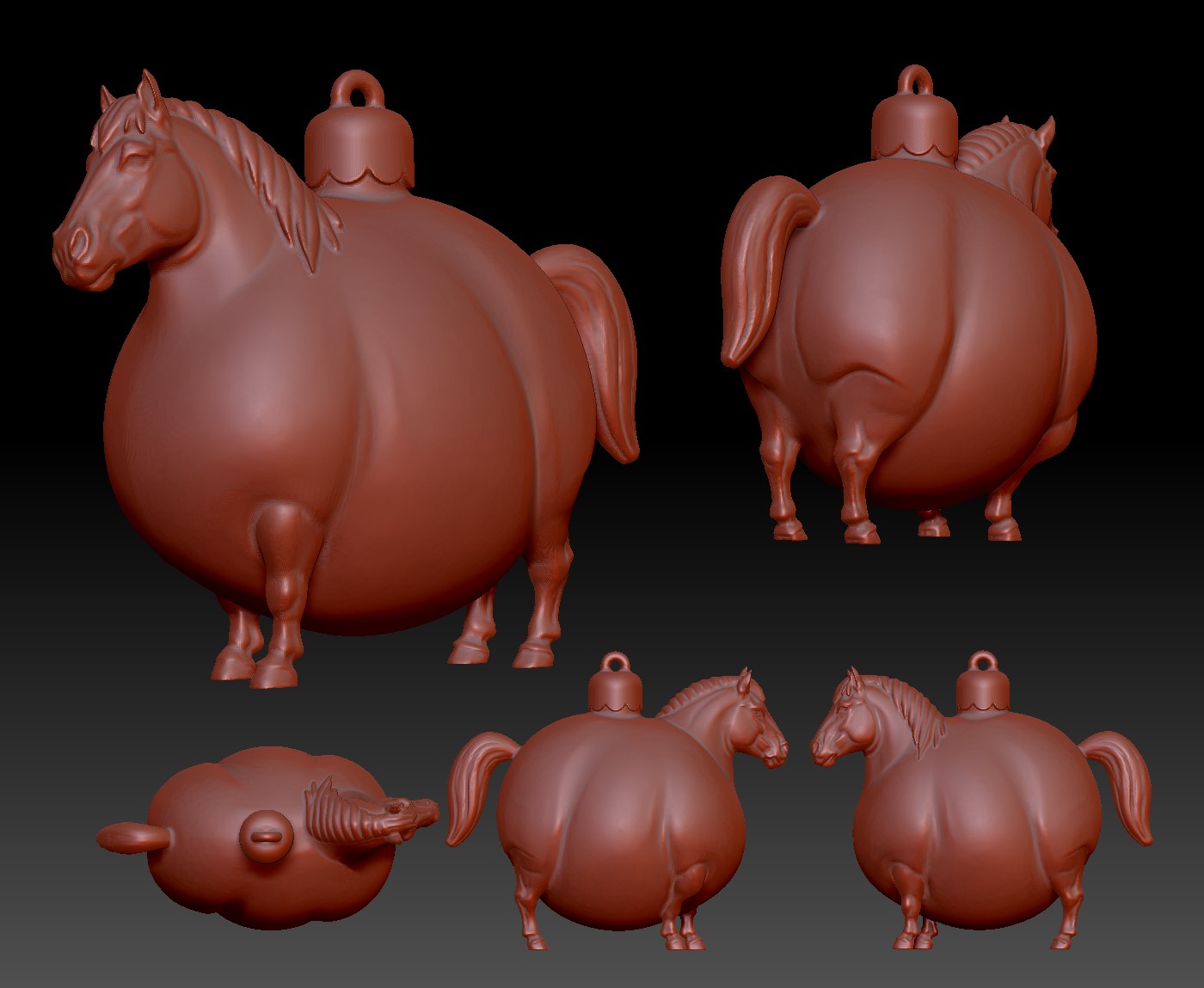 Ёлочная игрушка Лошадь (Лошарик)