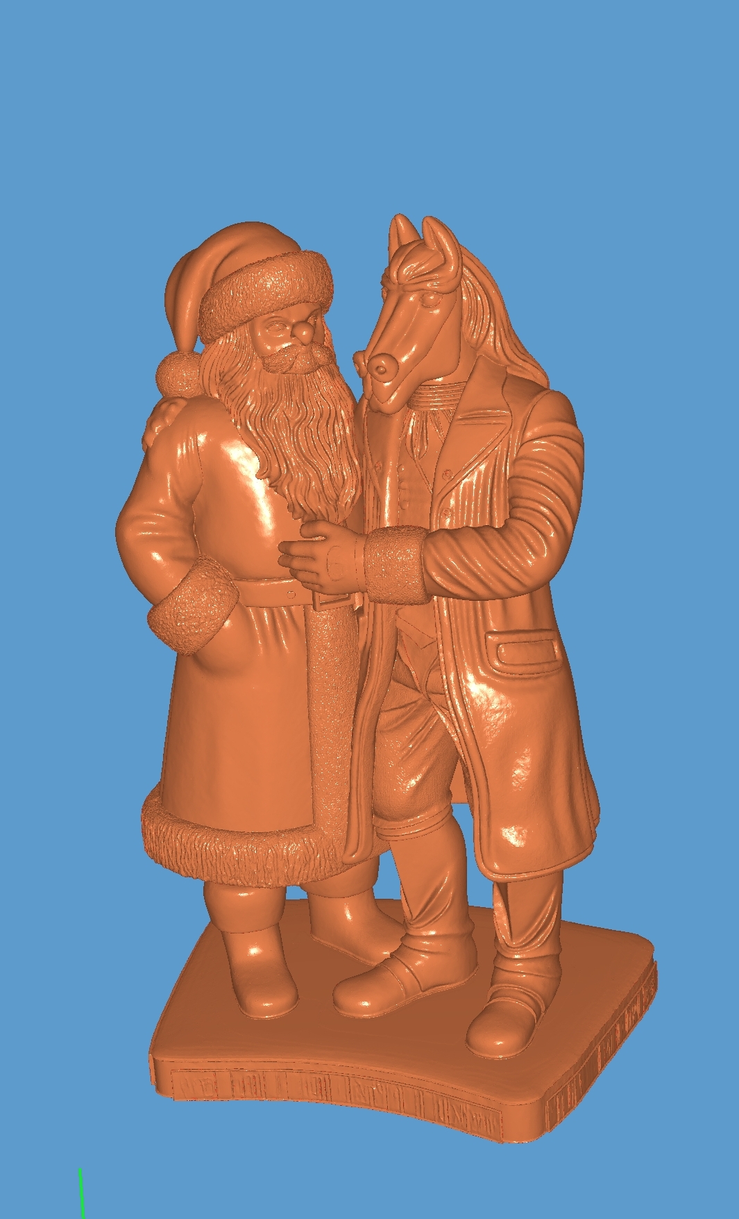 Дед Мороз и Конь в Пальто