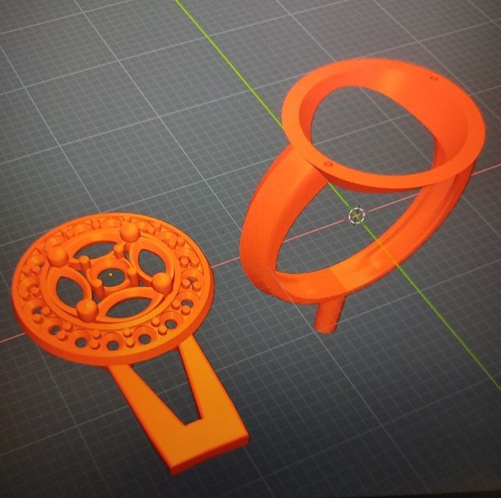 ЖЕНСКОЕ КОЛЬЦО С КРУГЛОЙ ПЛОЩАДКОЙ