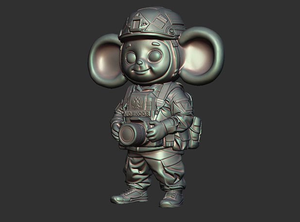 Чебурашка Военкор - брелок