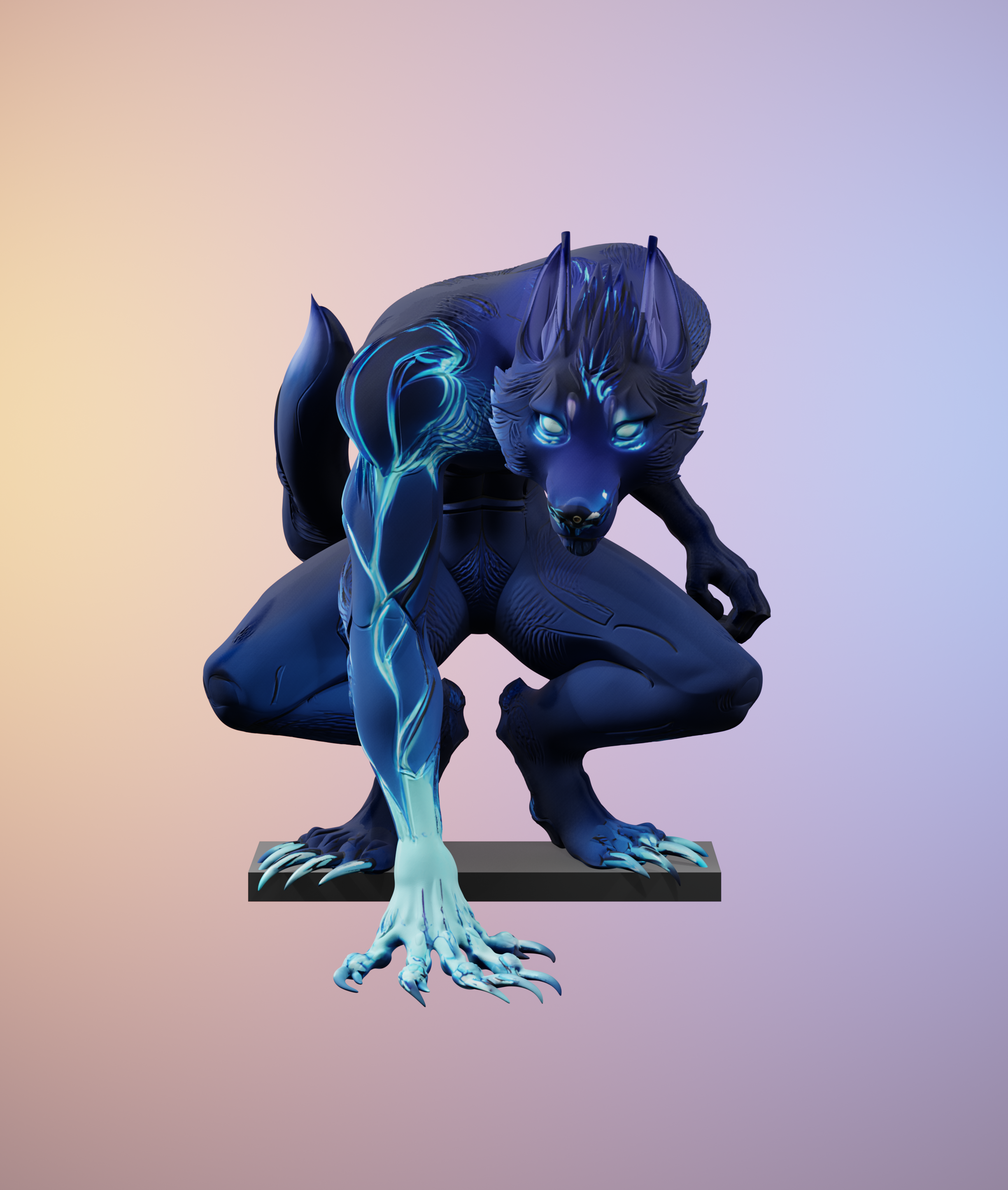 Мистический оборотень: Страж неоновой луны (STL)