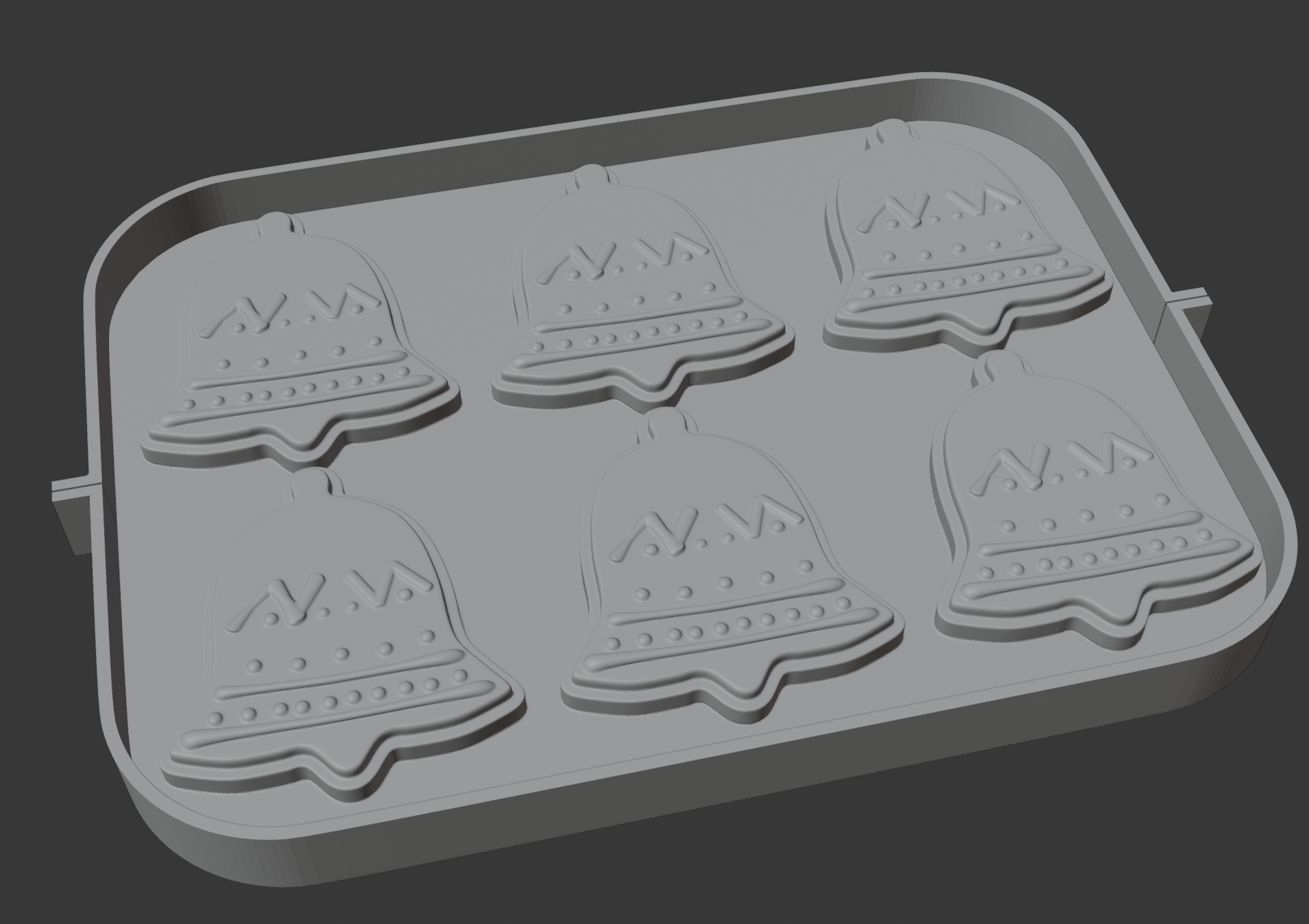 3D модели вырубок для печенья с тиснением