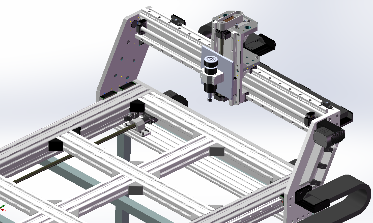 3D модель фрезерного станка с чпу - фрезерный станок с чпу №6