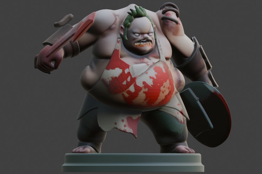 Pudge (Dota 2) - Stylized 3D Printable Miniature