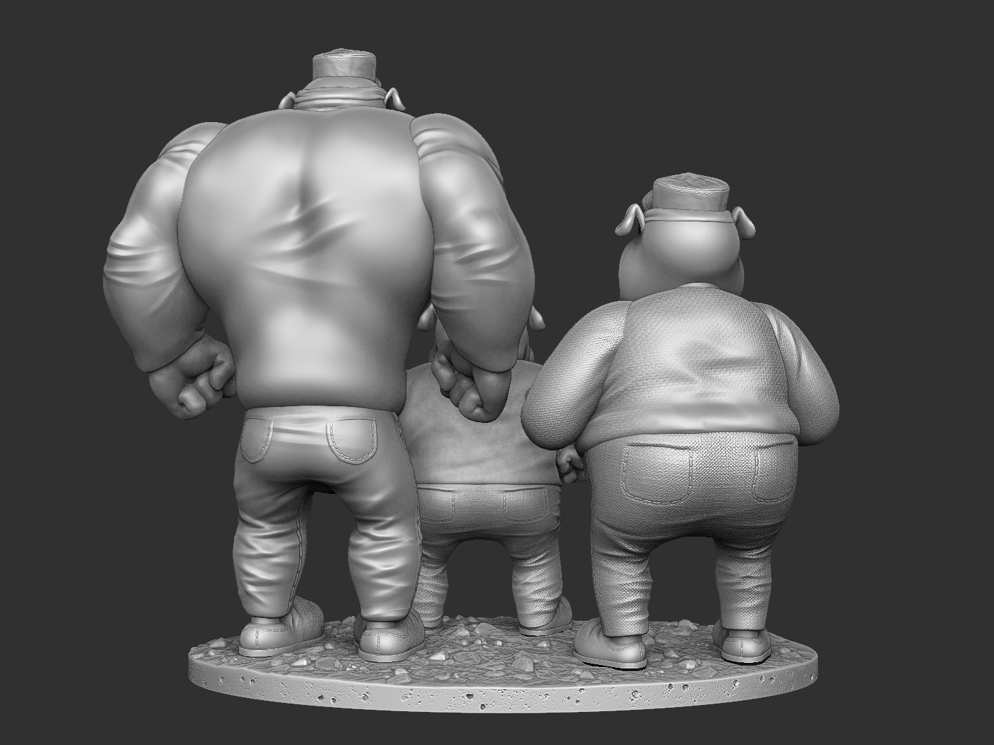 Братья Гавс. Для 3D печати. STL, ZTL, OBJ.