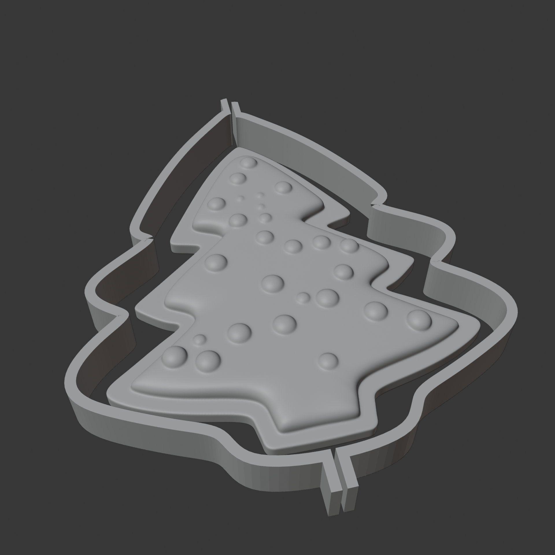 3D модели вырубок для печенья с тиснением