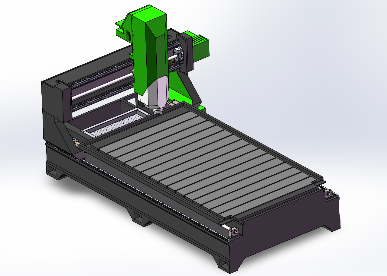 3D модель 7 штук фрезерного станка с чпу 1325 - фрезерный станок с чпу 1325