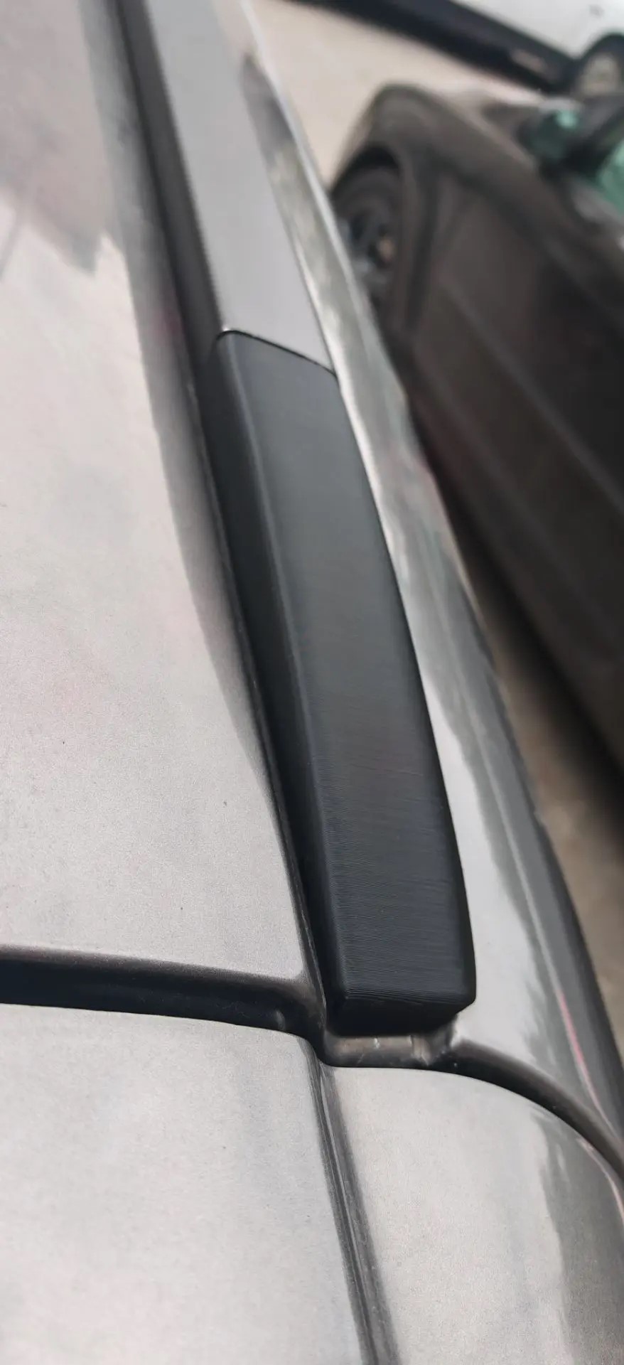 Модель крышки рейлинга на Fiat Tipo Egea II, Fiat Tipo универсал с 2018 года. Roof rail cover model for Fiat Tipo Egea II, Fiat Tipo station wagon (from 2018).