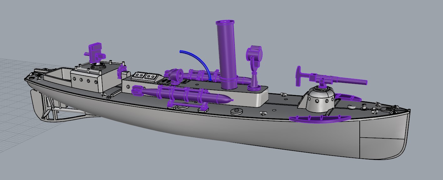 56 фут. минный катер эбр. типа Бородино  1/350