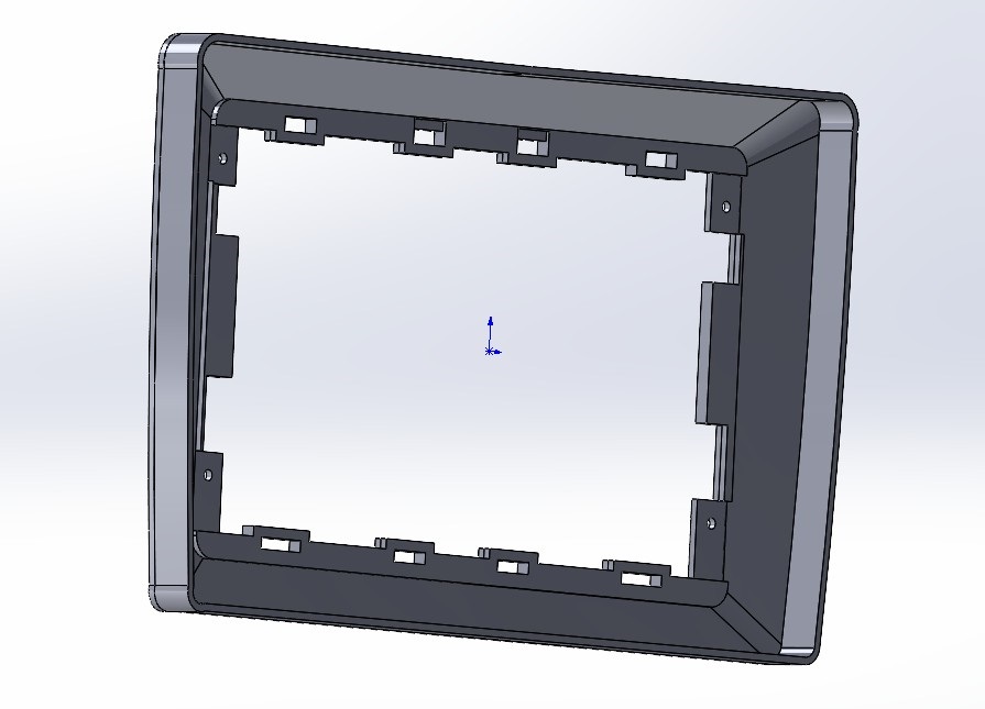 Рамка для Android (Андроид) магнитолы 10 дюймов Opel Astra h 2006