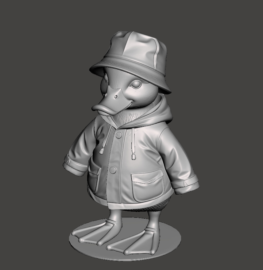 Утенок в плаще