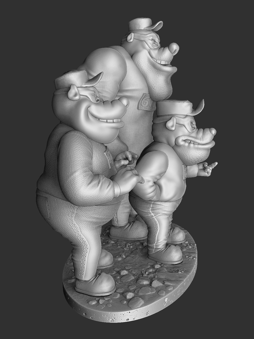 Братья Гавс. Для 3D печати. STL, ZTL, OBJ.