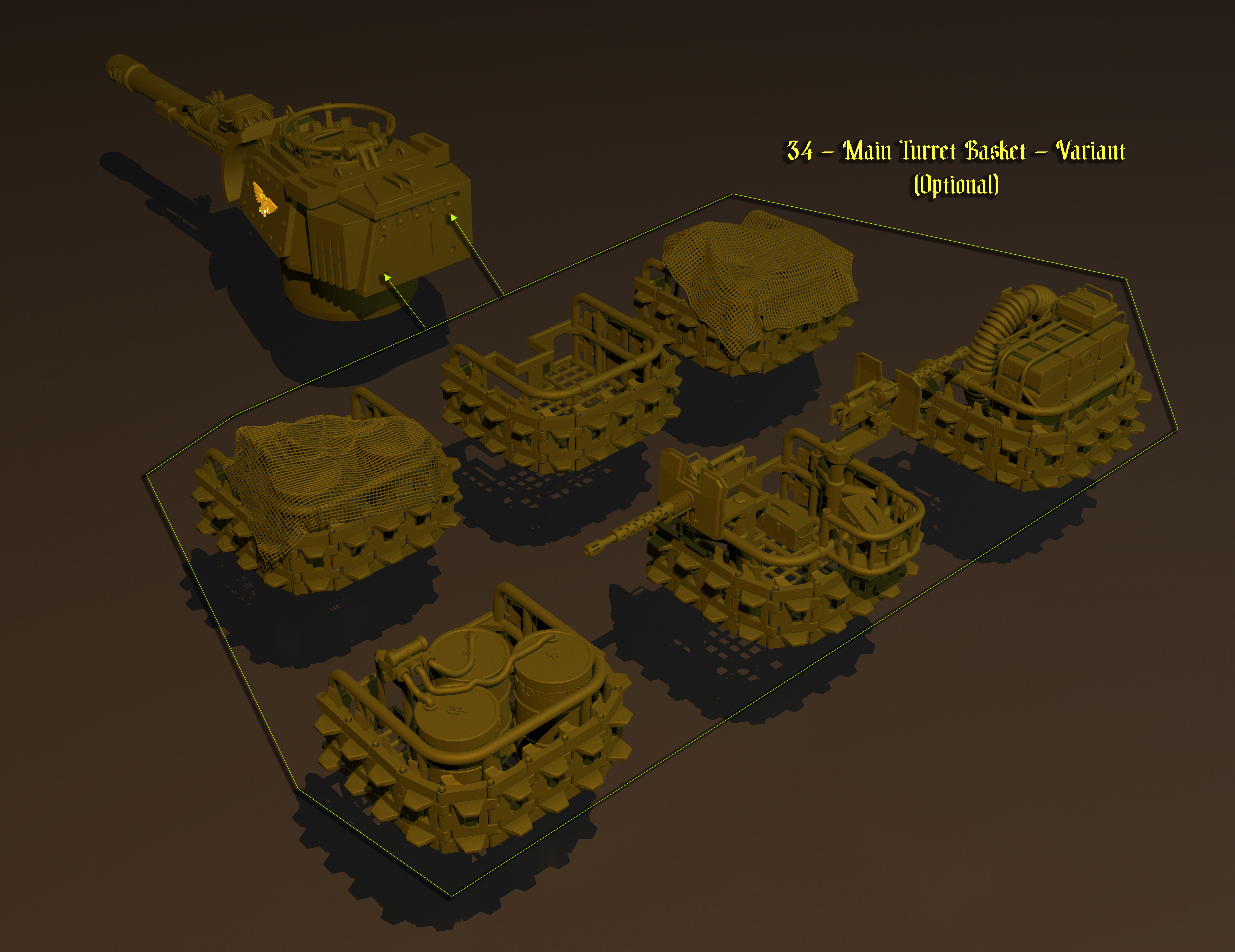 Leman Russ танк имперской гвардии Warhammer 40000