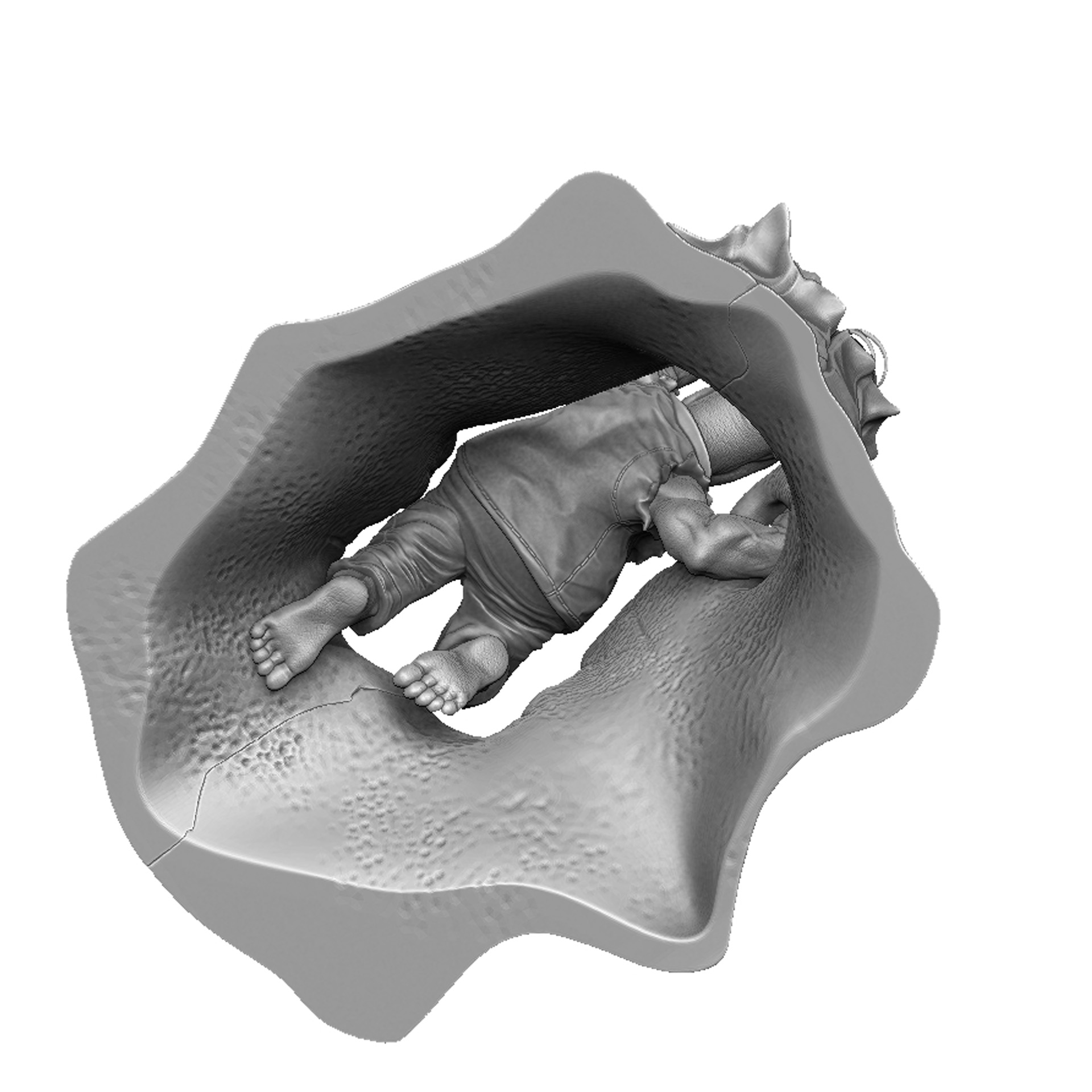 Гомер Симпсон как Халк для 3D печати. Сборная модель.