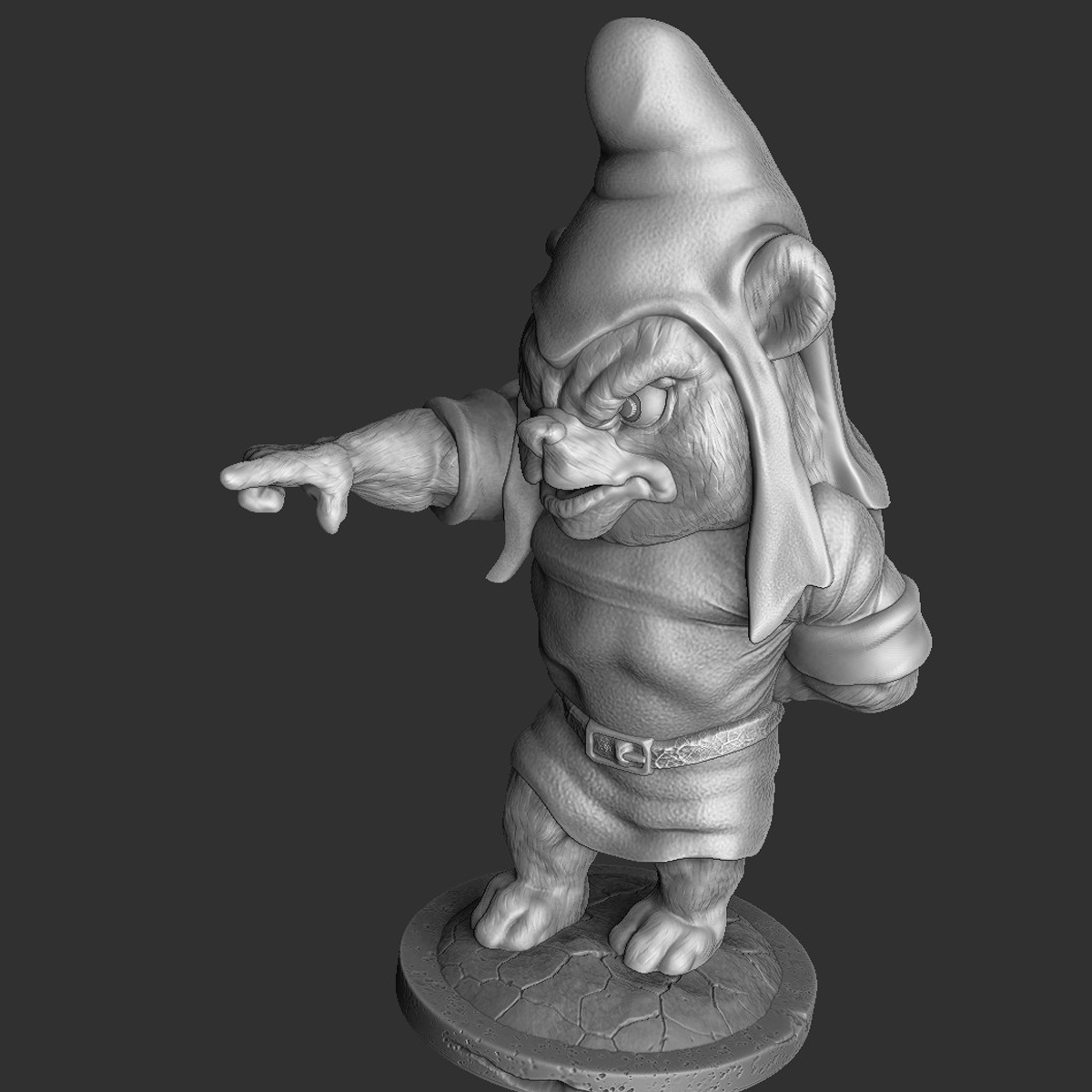 Ворчун из мультсериала "Мишки Гамми". Для 3D печати. STL.