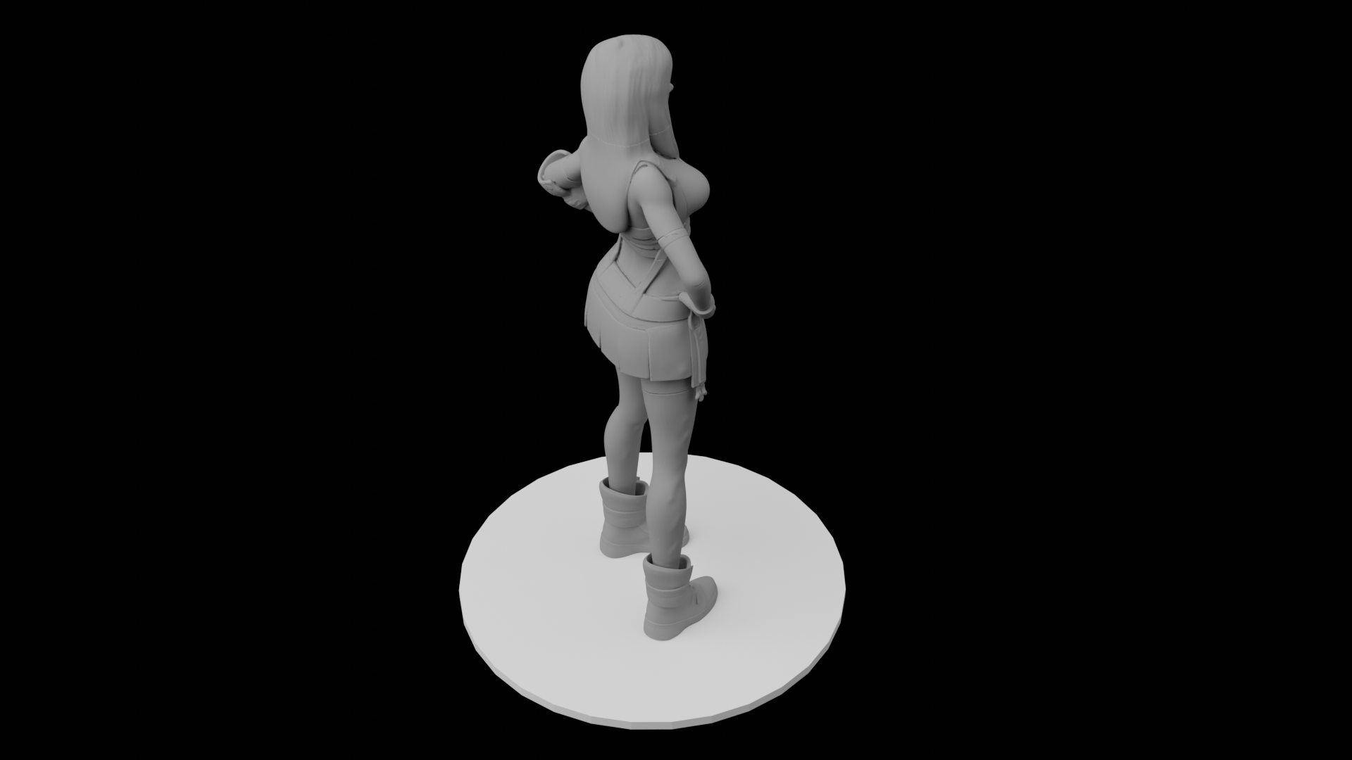 Tifa Lockhart (FF7 Remake) — High-Detail Modular Garage Kit (1/6 & 1/4 Scale)