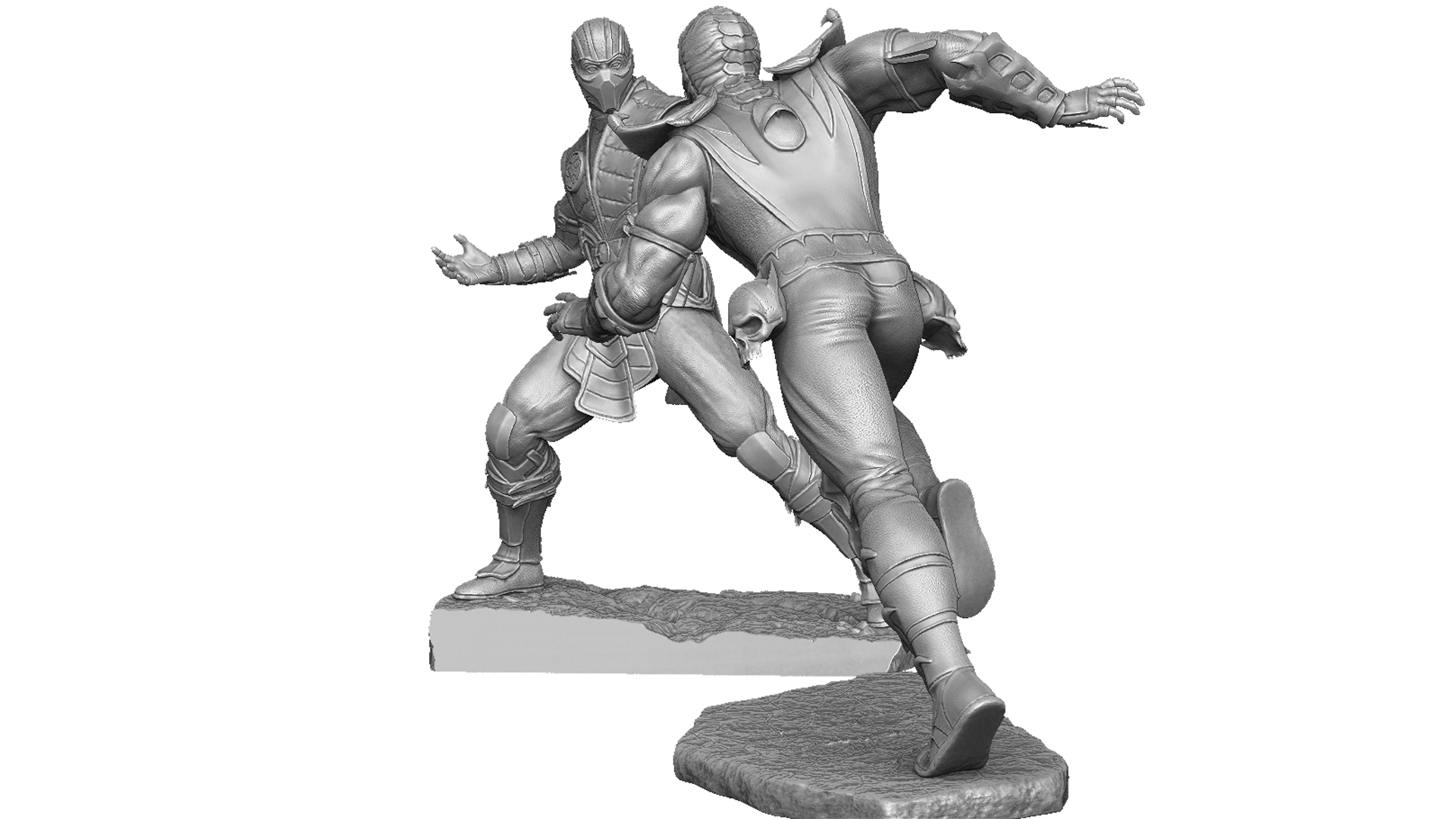 SUB-ZERO MKX VS SCORPION MK9 FOR 3D PRINT