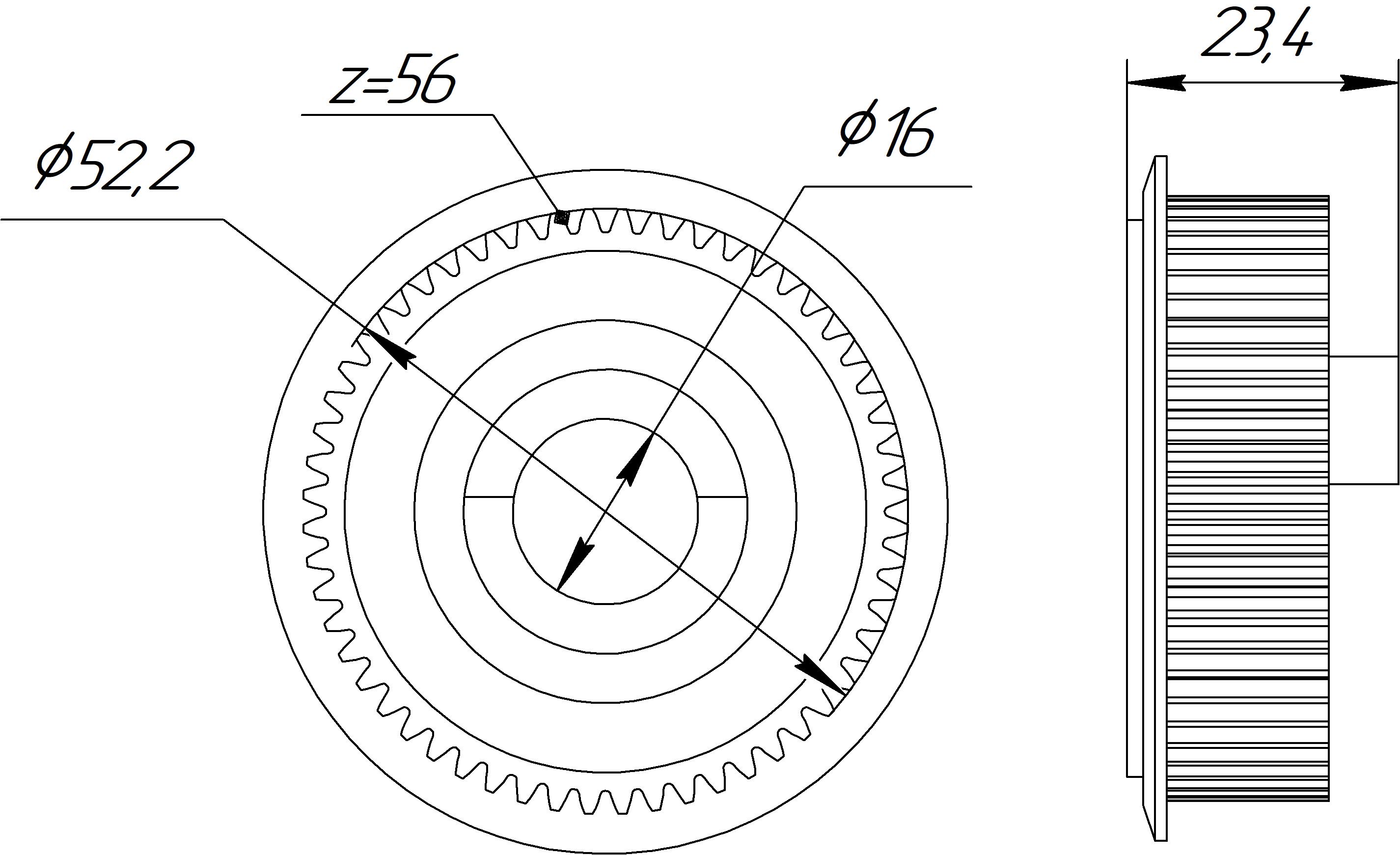 Шестерня для выдвижения антенны Toyota Camry 35, VX30