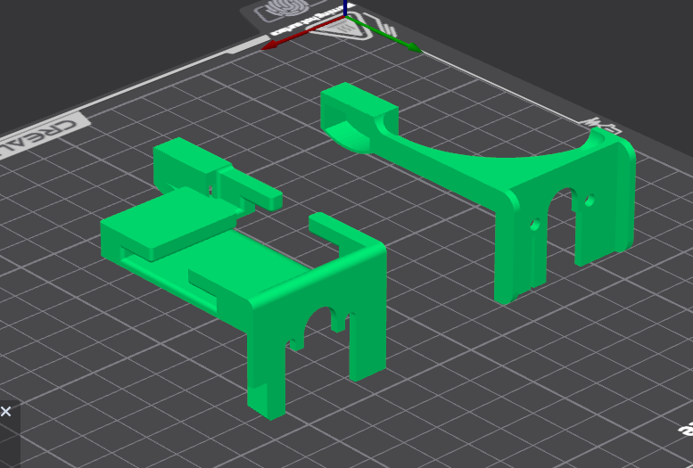 Комплект креплений нижней подсветки для Creality Ender 3 v3 SE. STL