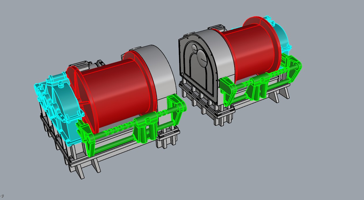 лебедка ЛЭС-30   масштаб 1/100