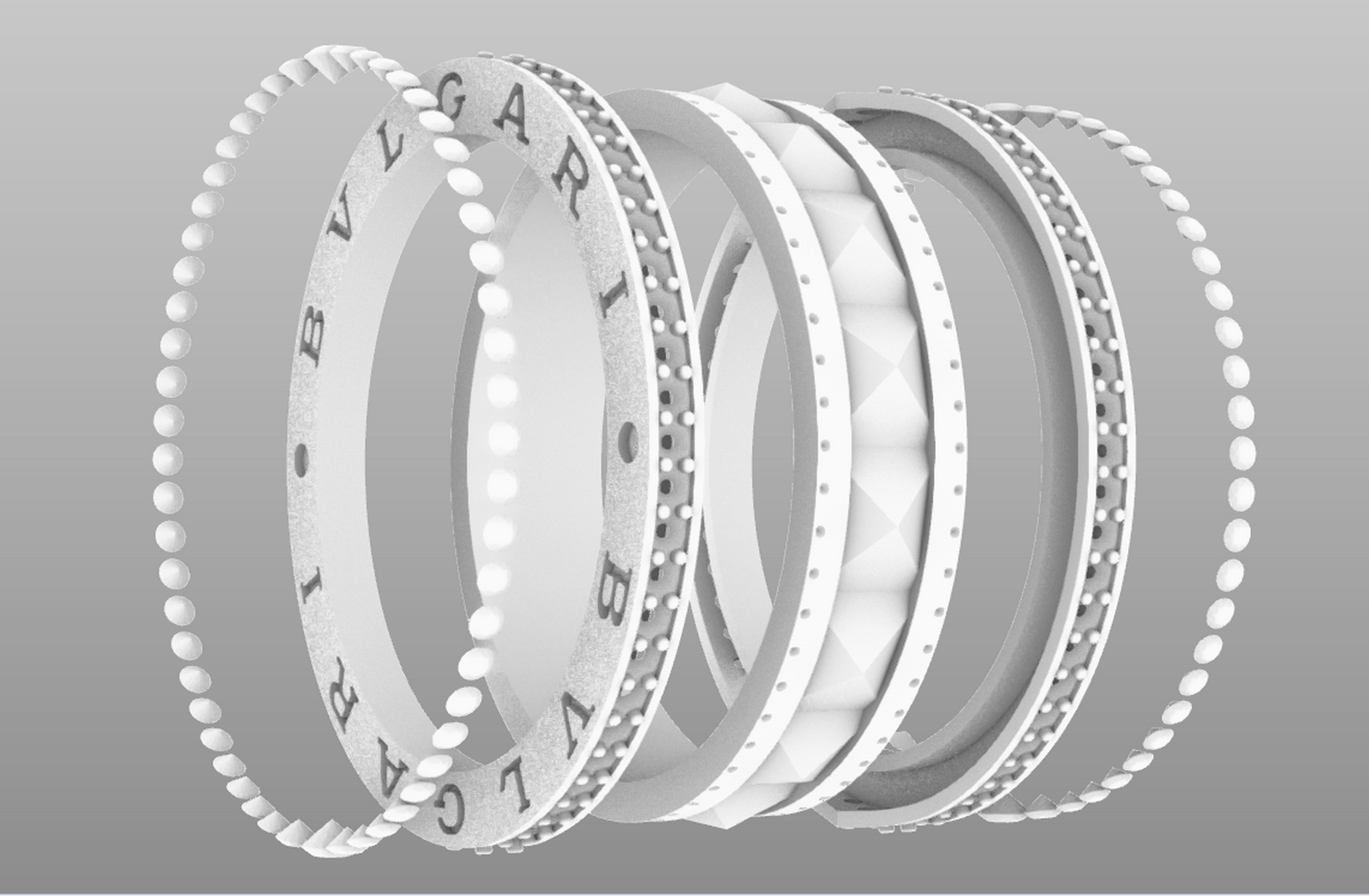Кольцо Bvlgari BZero1 Rock 1