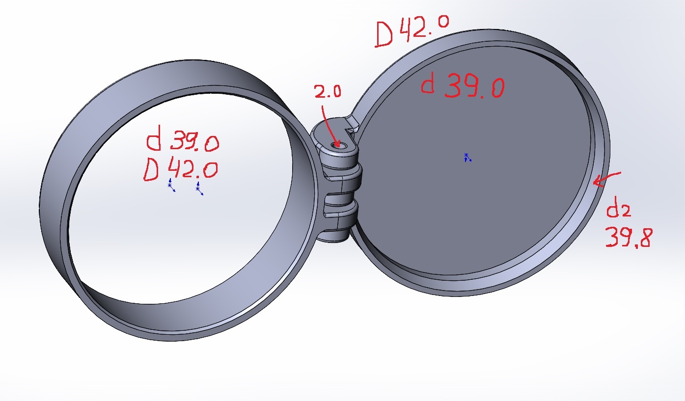Откидные крышки для коллиматорного прицела 1x40RD
